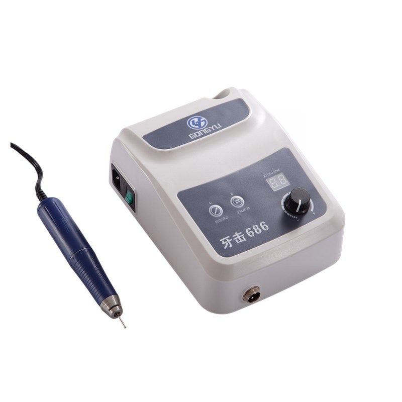 牙击686无刷雕刻机5万转无碳刷小型玉石打磨雕刻电子无刷玉雕牙机