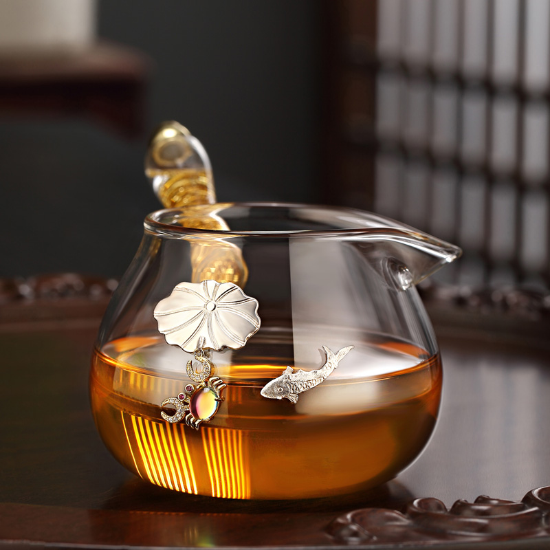 玻璃公道杯高档分茶器加厚耐热茶海功夫公杯茶具配件分茶杯倒茶杯