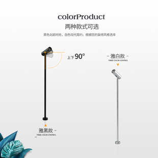 led柜台射灯珠宝手表精品展柜灯展示展台展会1W立杆细杆小射灯