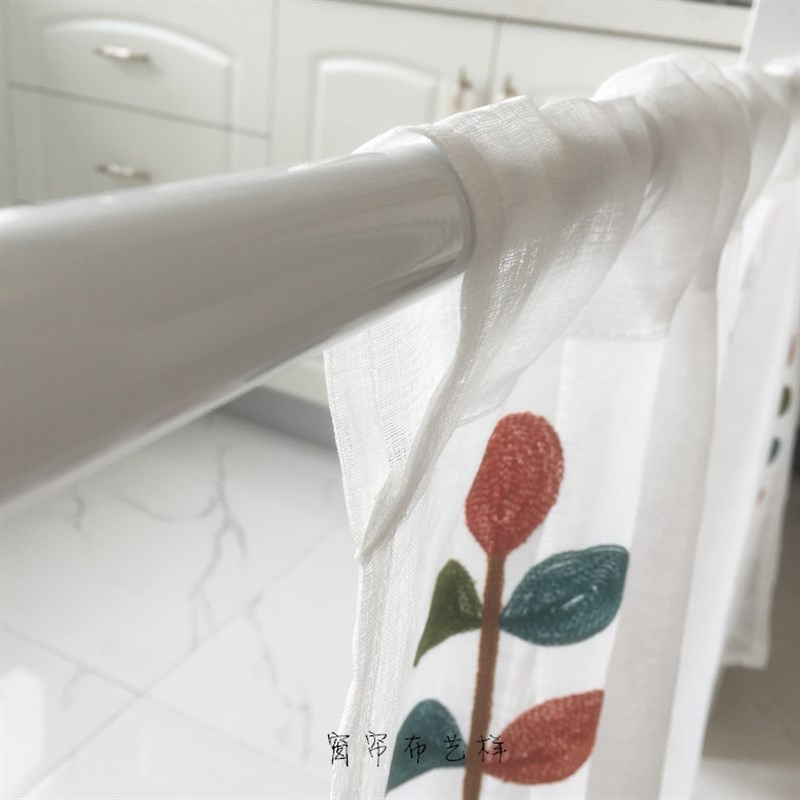 欧式咖啡a帘短帘门帘布艺纱帘半帘蕾丝田园飘窗帘窗纱厨房店面隔