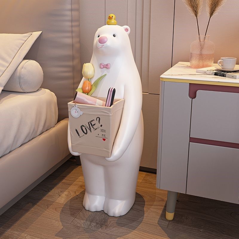 暴力熊摆件客厅沙发旁收纳置物玄关大型落地软装饰品乔迁新居礼品