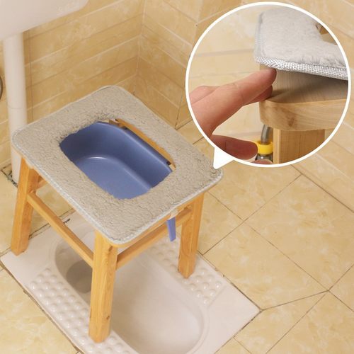 坐便椅马桶凳坐便器家用老人可移动孕妇卫生间蹲坑改病人实木加固