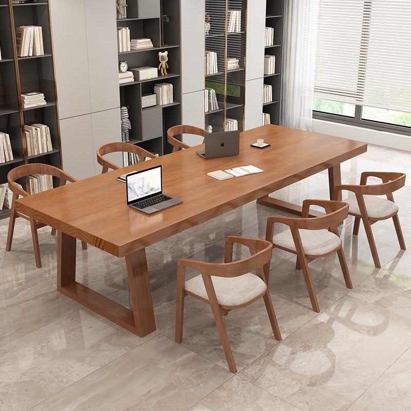 实木大长书桌客厅电脑桌简约家用写字学习桌阅读长条办公桌工作台,住宅家具,书桌,淘宝优惠券,粉丝福利购,淘宝优惠卷