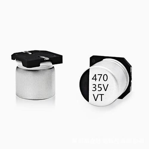 贴片铝电解电容35V470UF体积10*10.5470UF/35VSMD电解电容器