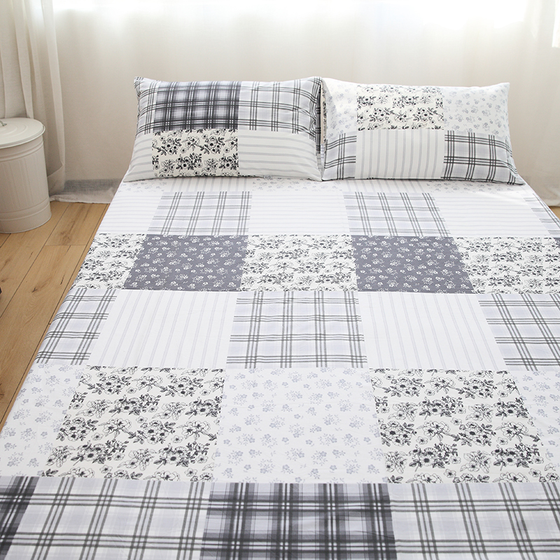 花房床单单件床笠100%全棉宿舍单双人学生被单可搭配三件套4