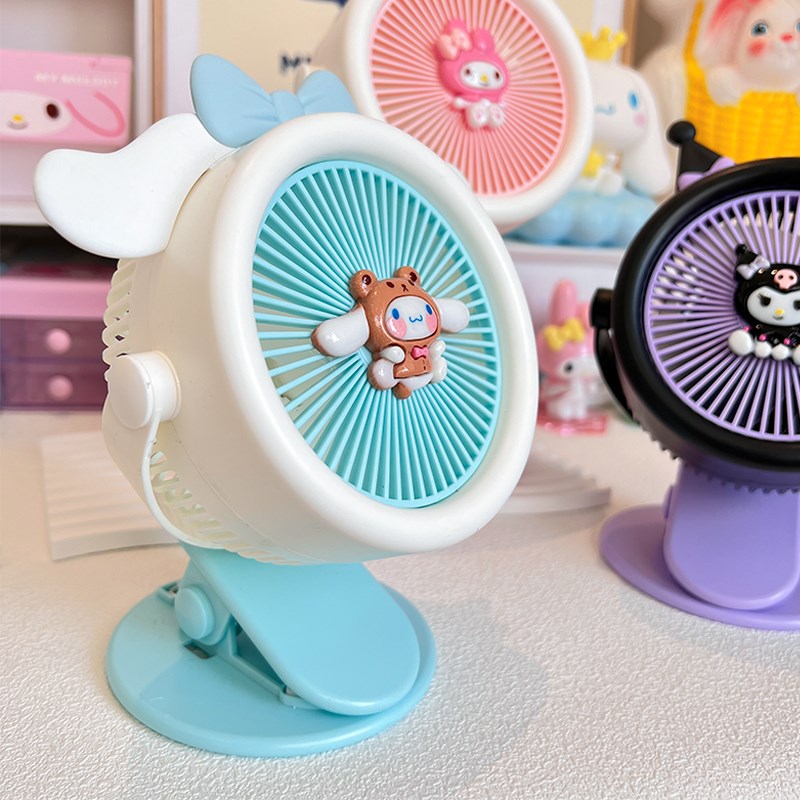 桌面小风扇小型便携式无声电扇学生宿舍床头办公室夹子桌上电风扇