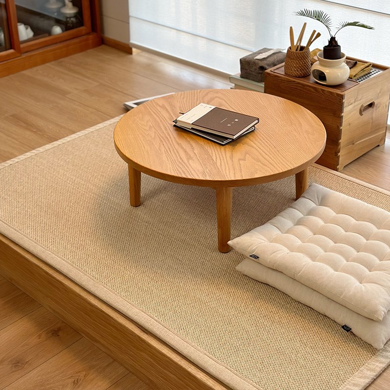 日式竹编地毯飘窗垫阳台垫榻榻米凉席床垫藤席草席和风茶室地毯