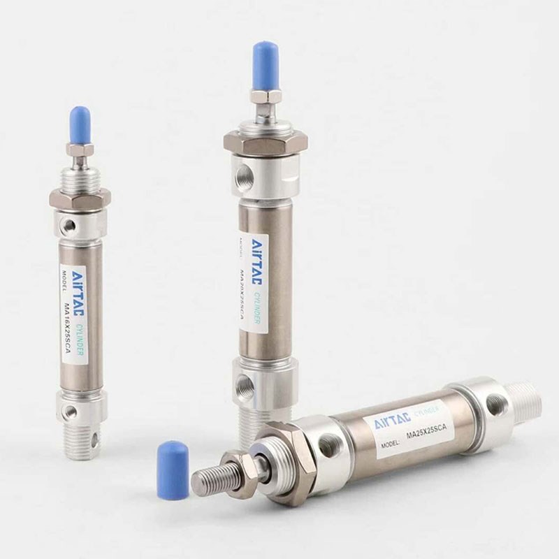 亚德客型小型气动MA不锈钢迷你小气缸MA16/25X50x75X100X125-S-CA