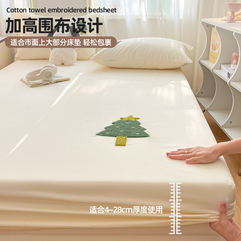 100全棉床笠单件2024新款床罩榻榻米床垫保护罩床单隔脏床套