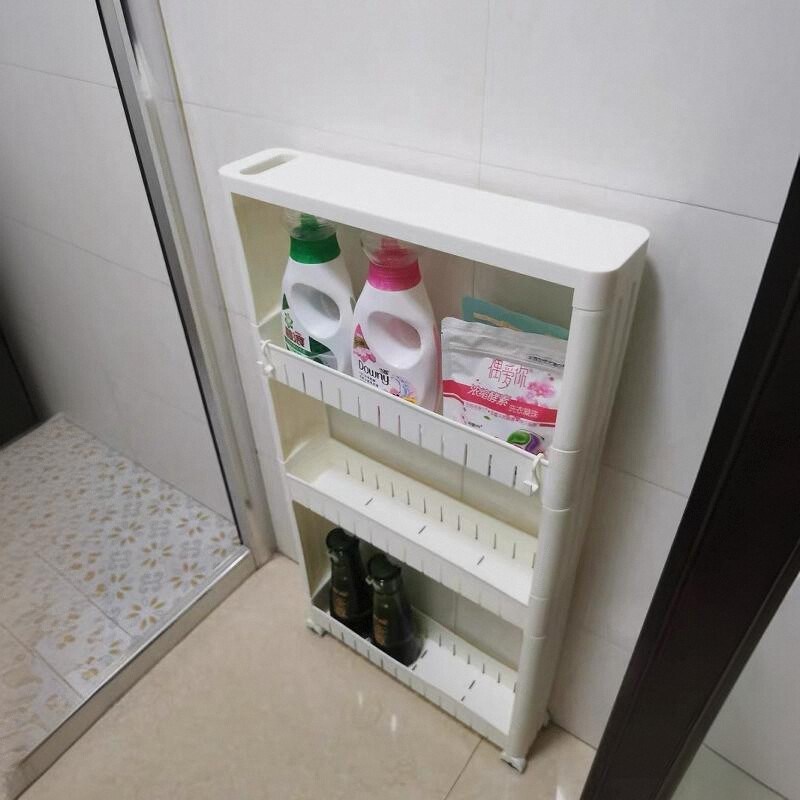 冰箱缝12cm浴室收纳柜超窄床头10厘米墙边夹缝置物架边柜15公分