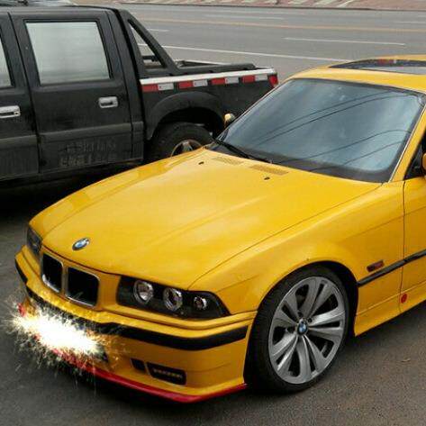 适用于BMW宝马3系e36改装m3大包围前保险杠后杠侧裙
