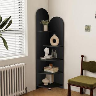 圆弧角柜转角柜拐角边柜置物柜墙边三角柜角落置物架墙角柜展示架