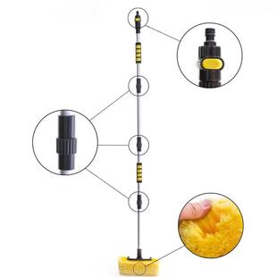 Y8N小轿车洗车好帮手不掉毛可拆卸4节杆清洁刷通水刷软毛长杆1.2m