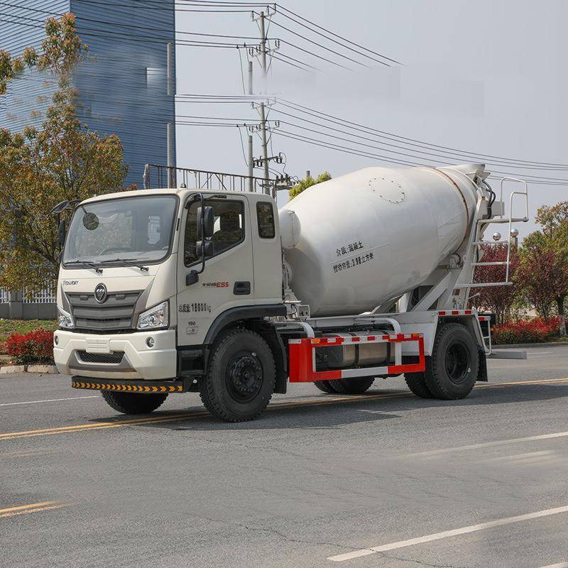 橄榄车混凝土搅拌车建设市政道路桥梁广场隧道可出口