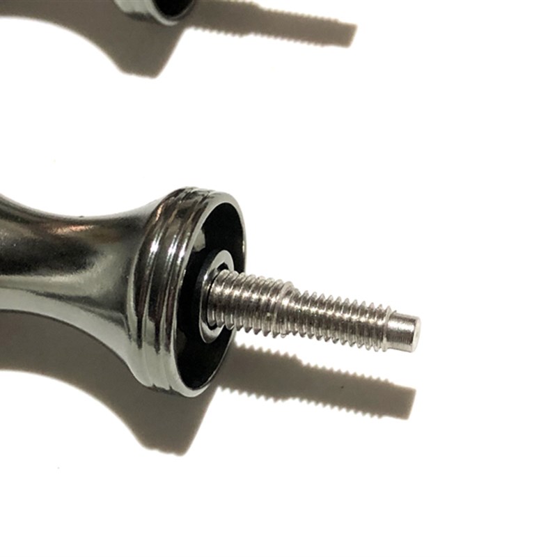 改装旋入式全金属纺车轮摇臂渔轮手柄把手握丸摇把鱼线轮配件路亚