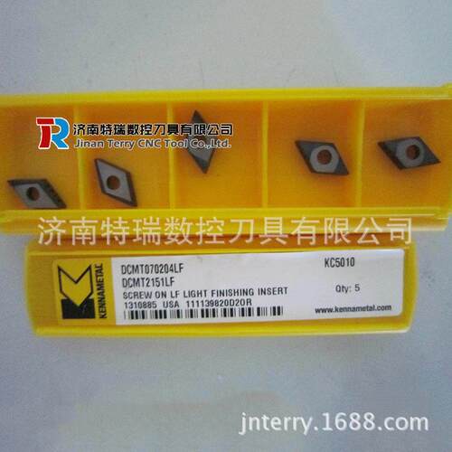 肯纳车刀片DCMT070202LF KC5010济南肯纳内孔刀片