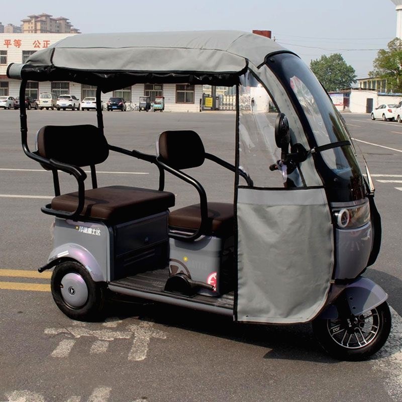 台铃X3X4X5X6X7Q5车篷一体蓬车雨帘加油透明防雨牛津布皮革布