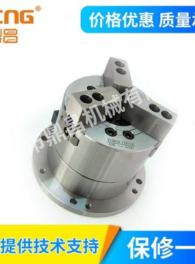 中空立式DKH406油压动力液压卡盘油压夹头四爪6寸169钢件鼎昌DCNG
