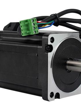 力川两相86步进电机8.5Nm/10Nm/12Nm双轴抱闸刹车步进LC86HS118