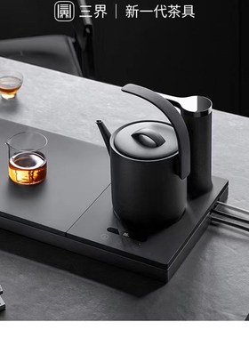 三界Q2-D茶台烧水壶一体自动上水电水壶抽水电热水壶嵌入式泡茶壶
