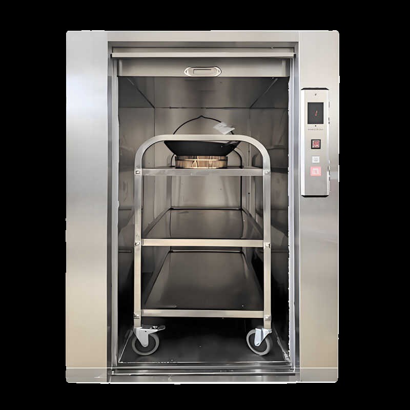落地式传菜电梯饭店酒店推车式传菜机学校幼儿园厨房地平式杂物梯