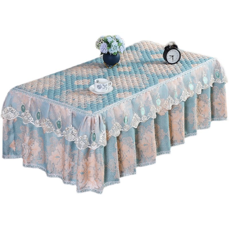 欧式桌布蕾丝长方形客厅家用防尘垫电视柜盖巾布艺全包茶几布套罩,居家布艺,桌布,淘宝优惠券,粉丝福利购,淘宝优惠卷