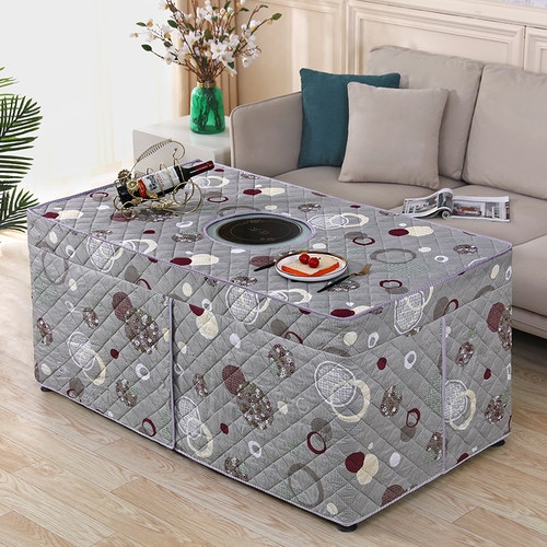 新款烤火罩套加厚电炉罩长方形茶几电暖炉套取暖罩子烤火棉套桌布