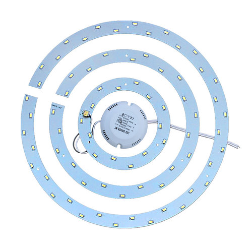 LED吸顶改造灯板 圆形卧室客厅带遥控调光双色36W48W灯芯超亮灯管
