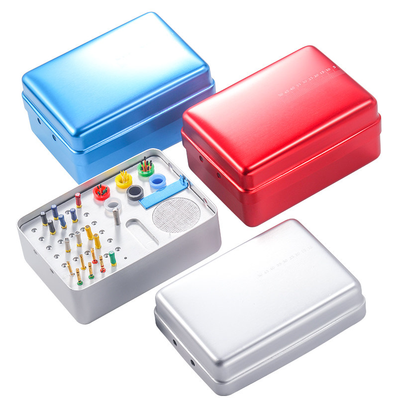 车针消毒盒牙胶尖放置盒扩大针高温35孔口腔器械盒收纳根管锉架