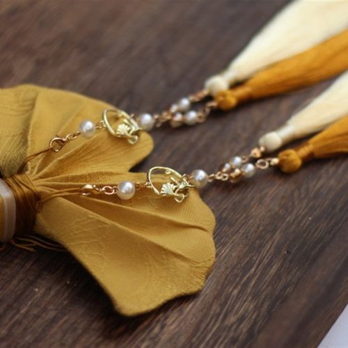 杏想事成古风异形香囊杏叶荷包桂花香包汉服随身配饰中国风礼物