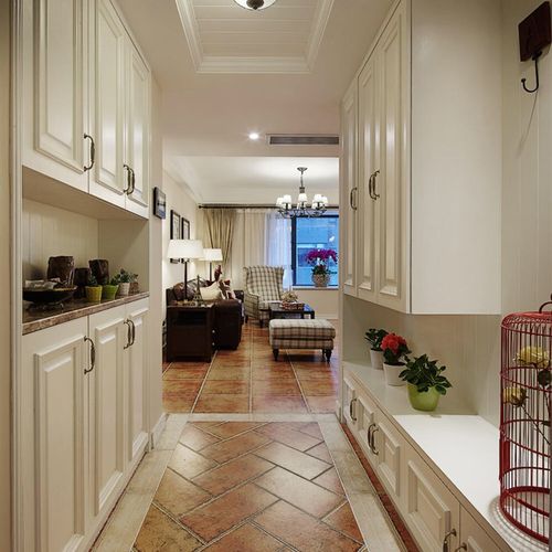 厦门泉州全屋定制入户玄关鞋柜定制侧面开放格储物一体靠墙拐角式