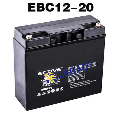 德国ECTIVE蓄电池EBC12-20备用电源12V20AH移动设备电池