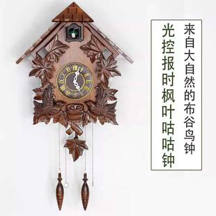 布谷鸟挂钟电商新款咕咕钟音乐报时钟闹钟表色热卖爆款