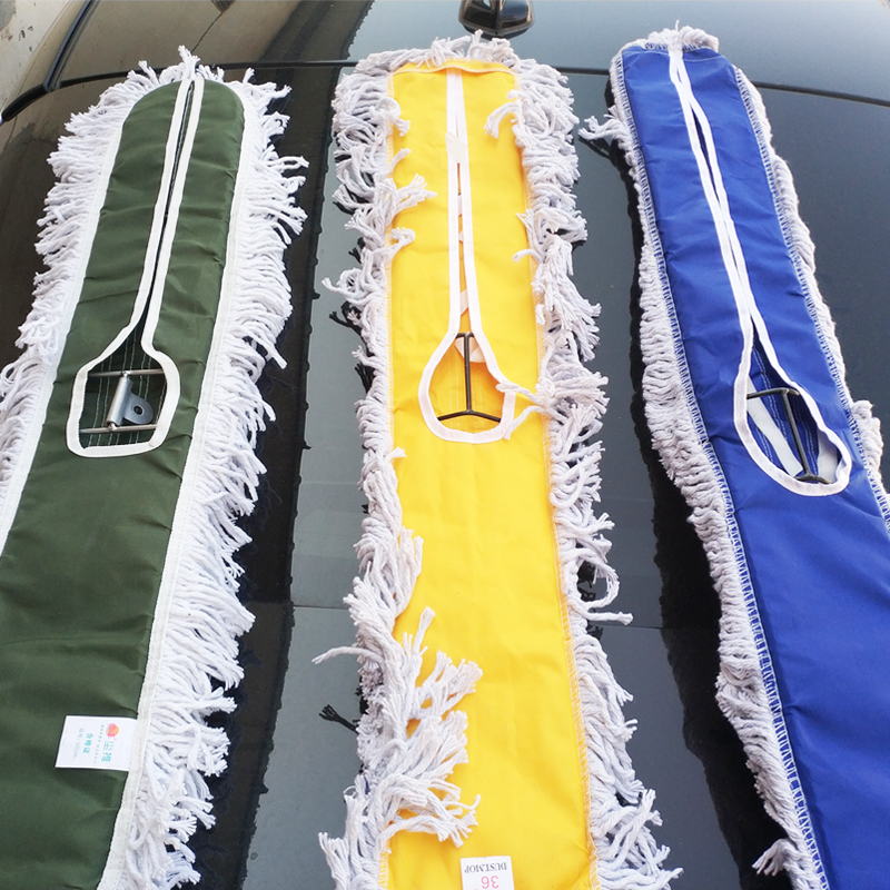 不锈钢尘推平板拖把90cm地板棉线静电除尘拖把酒店110墩布大号60