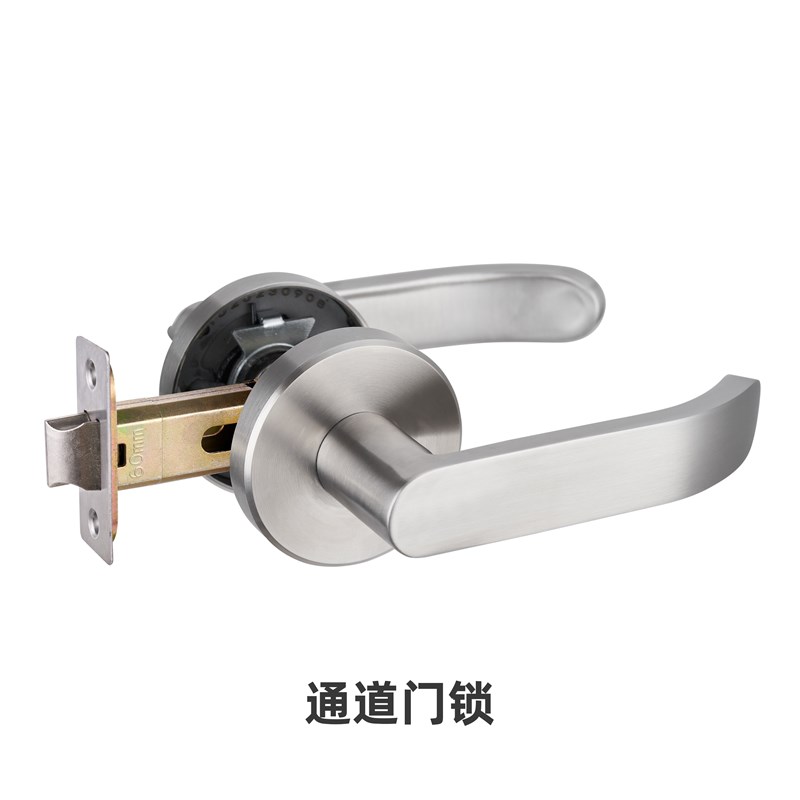 不锈钢锁30g4替换球形锁卫生间房门锁家用通用型单舌三杆式执手锁