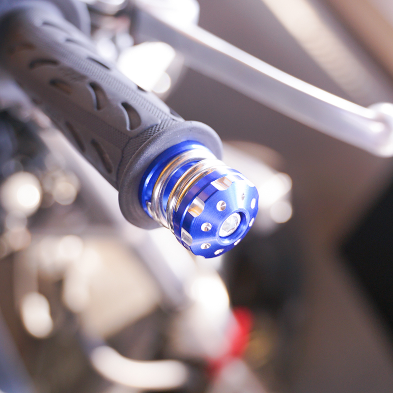 摩托车手把堵头越野改装通用防摔配件福喜鬼火把手堵油门手把堵头