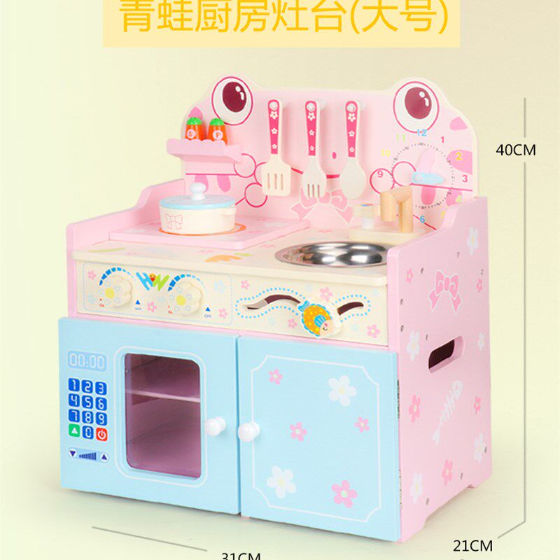 儿童厨房玩具套装煮饭男孩女童宝宝梳妆台过家家玩具女孩仿真做饭