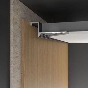 悬浮吊顶收口黑色收边条阳角金属条腻子修边压条封边条装 饰条包边