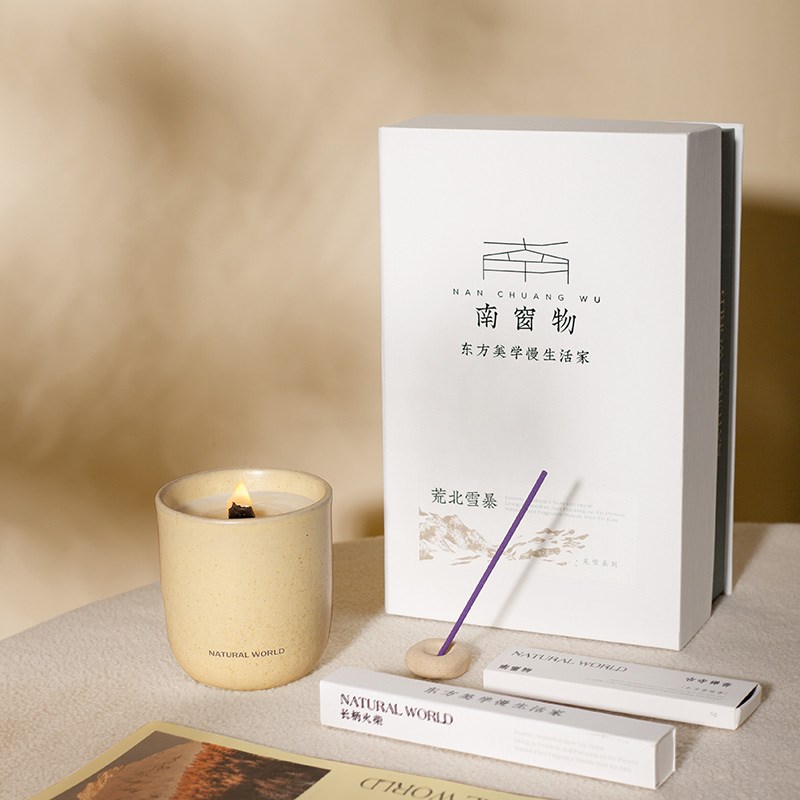 南窗物见雪系列东方p植物香薰蜡烛雪卧兰枝荒北雪暴松炉点雪150