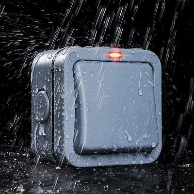 小型防水开关按钮户外防雨室外船用双控一二开卫生间明装电源按键