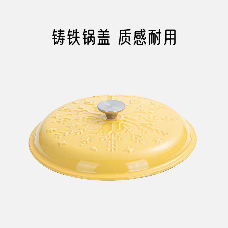 珐琅锅铸铁锅汤锅炖家用多功煮能海鲜锅煲汤锅熬无品牌/粥不粘电