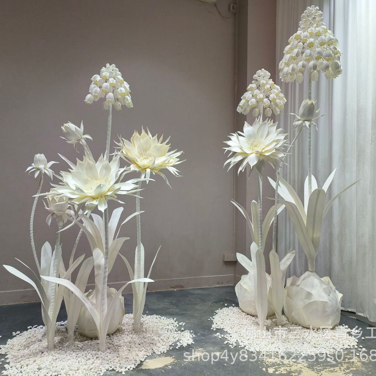 创意摆件摄影基地造景大型纸花 网红直播间装饰店铺橱窗陈列道具
