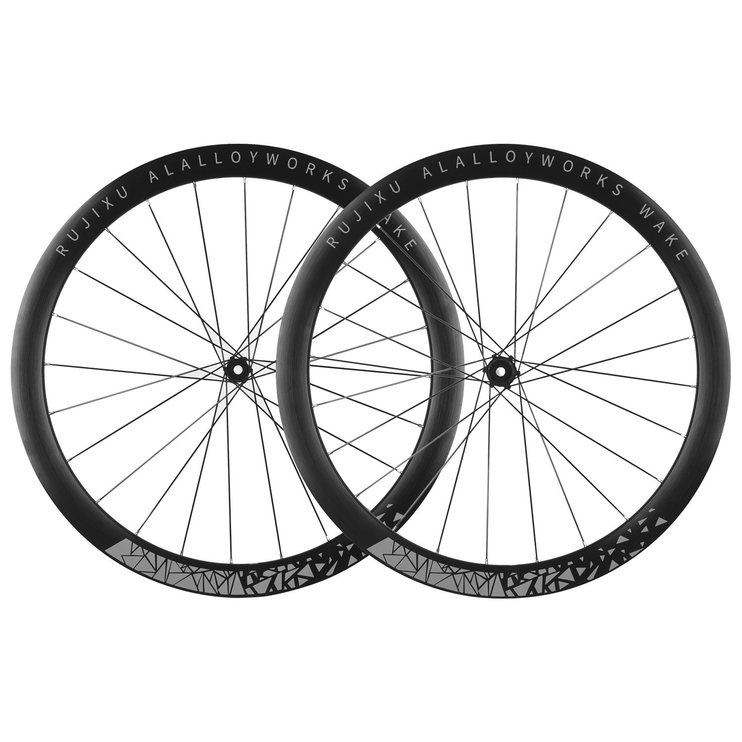 锐杰逊700C瓜车轮组120响45-29mm公路碟刹自行车轮组铝合金