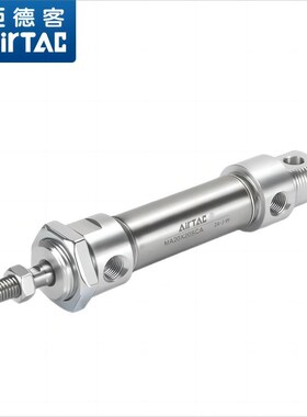 亚德客不锈钢迷你气缸MA16/20/25/32/40X10/25/50/100/200/500SCA