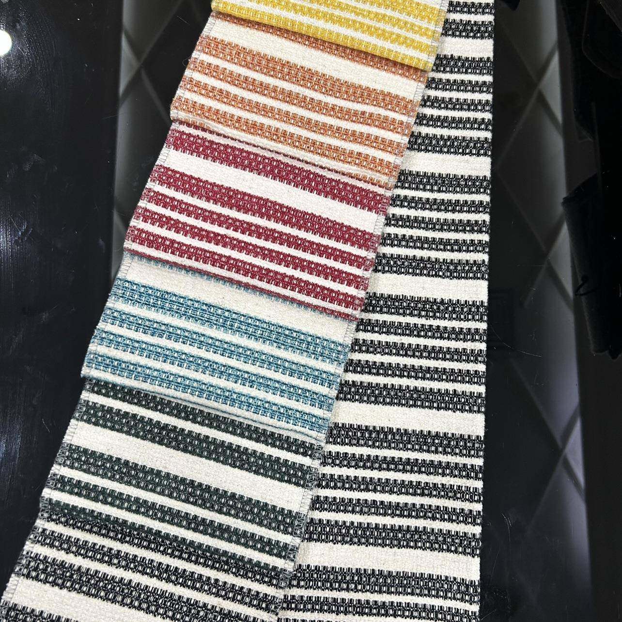 棉麻彩色条纹编织面料彩色条子样板房搭毯黄色床尾巾布黑色抱枕布,纺织面料/辅料/配套,纺织机械配件,淘宝优惠券,粉丝福利购,淘宝优惠卷