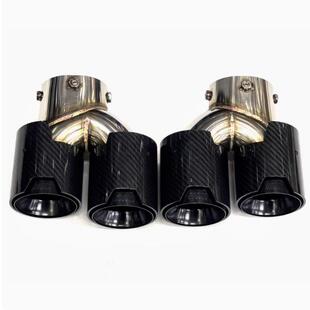 适用于宝马M240M340M440i排气管改装 四出不锈钢碳纤黑尾喉G21G42