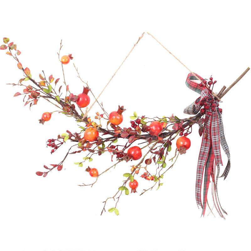 新年装饰春节挂件仿真石榴果墙壁挂饰假花室内客厅橱窗花卉布置办,纺织面料/辅料/配套,纺织机械配件,淘宝优惠券,粉丝福利购,淘宝优惠卷