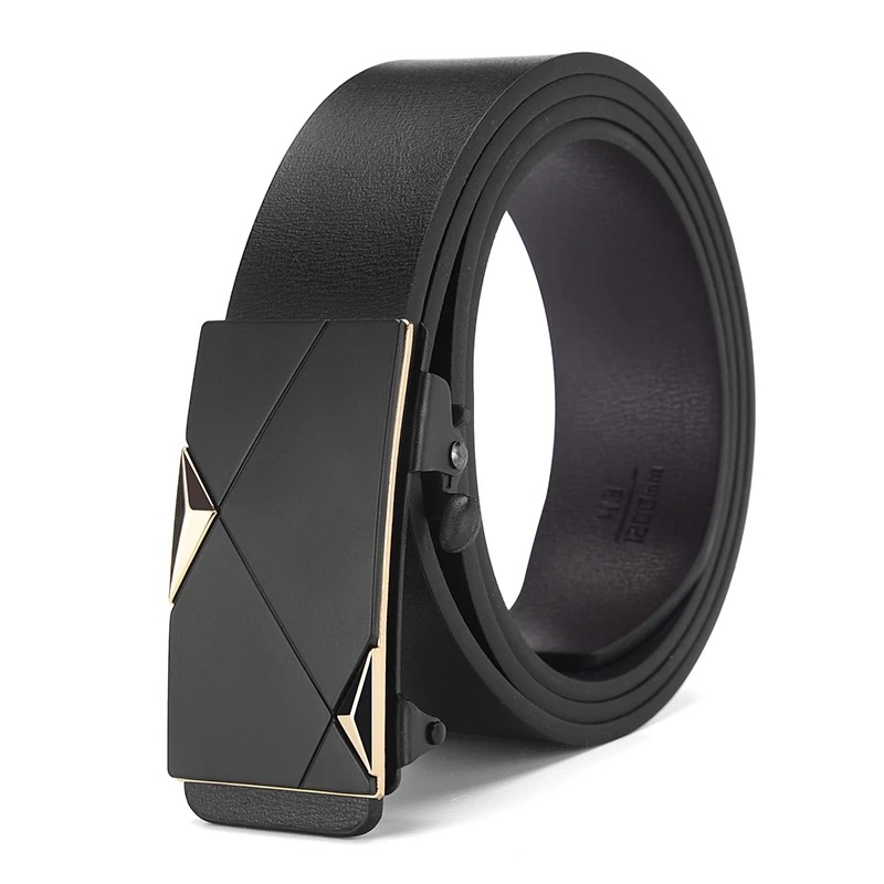 男士腰带新款内穿无牙自动扣皮带