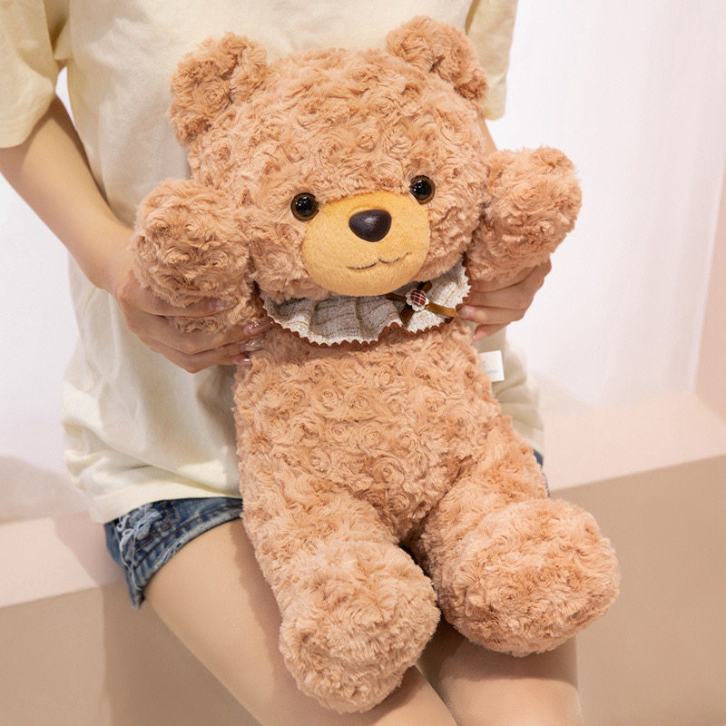 可爱卡通围脖小熊毛绒玩具公仔儿童安抚玩偶泰迪熊布娃娃女生礼物图片