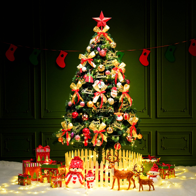 圣诞节装饰品圣诞树2024新款家用场景布置家庭客厅摆件网红高级